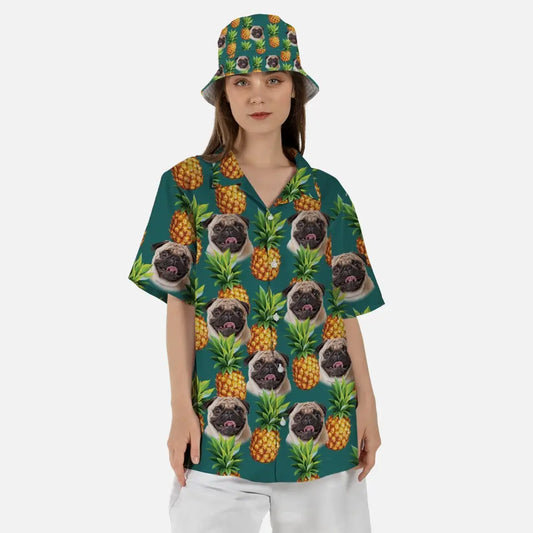 Pineapple Pal Shirt and Bucket Hat Duo Set